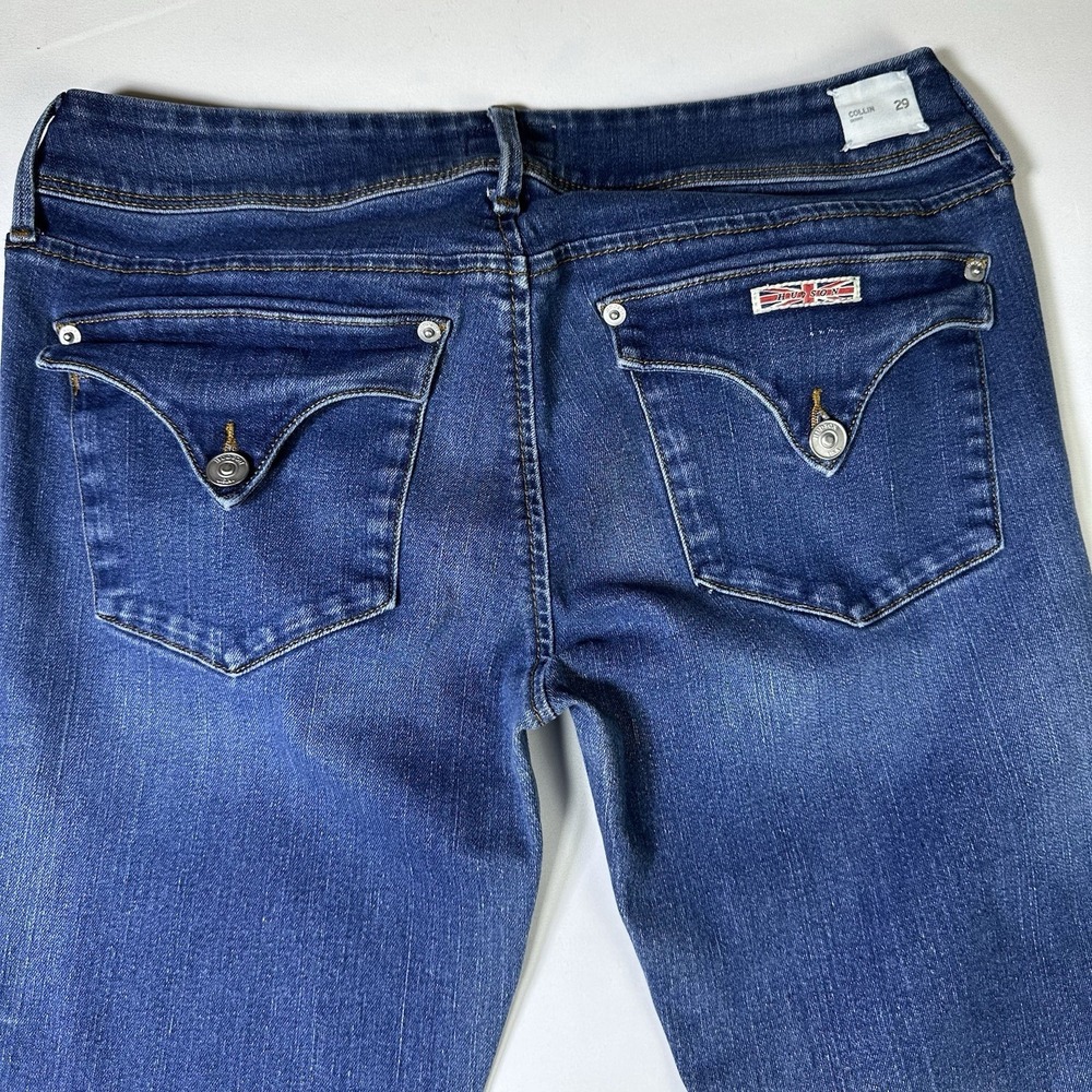 Hudson Collin Flap Skinny Jean Low Rise Dark Wash Woman's Size 29
